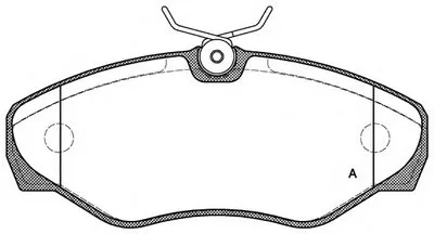 Комплект тормозных колодок, дисковый тормоз ADVANCE OPEN PARTS купить