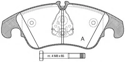 Комплект тормозных колодок, дисковый тормоз ADVANCE OPEN PARTS купить