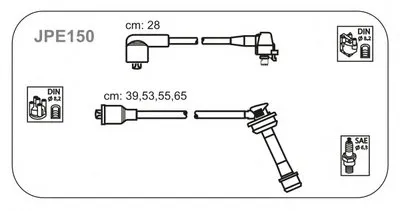 Комплект проводов зажигания JANMOR купить