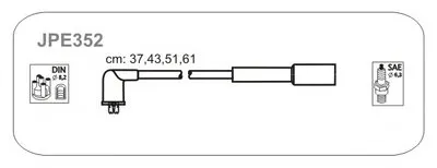 Комплект проводов зажигания JANMOR купить