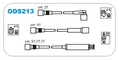 Комплект проводов зажигания JANMOR купить