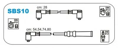 Комплект проводов зажигания JANMOR купить