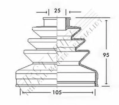 Пыльник, приводной вал FIRST LINE купить