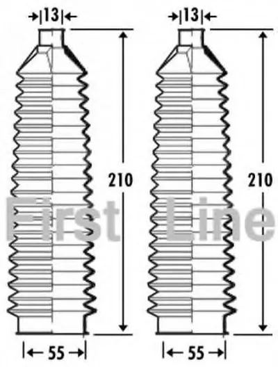 Пыльник, рулевое управление FIRST LINE купить