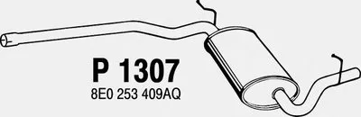 Средний глушитель выхлопных газов FENNO купить