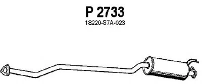 Средний глушитель выхлопных газов FENNO купить