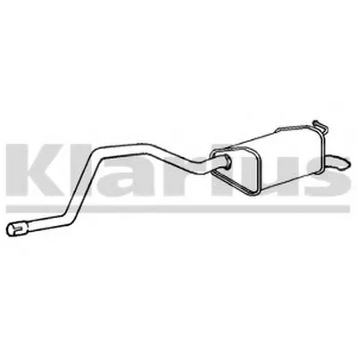 Глушитель выхлопных газов конечный KLARIUS купить