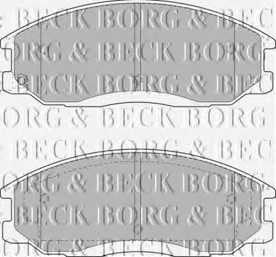 Комплект тормозных колодок, дисковый тормоз BORG & BECK купить