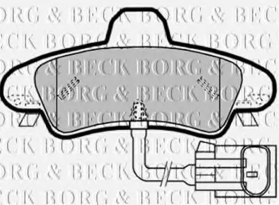 Комплект тормозных колодок, дисковый тормоз BORG & BECK купить