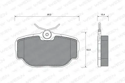Комплект тормозных колодок, дисковый тормоз WEEN купить