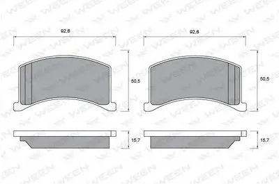 Комплект тормозных колодок, дисковый тормоз WEEN купить