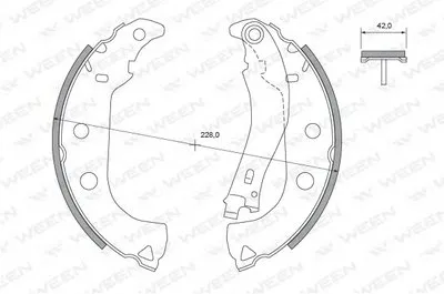Комплект тормозных колодок WEEN купить