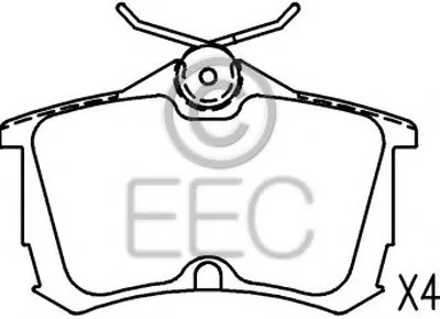Комплект тормозных колодок, дисковый тормоз EEC купить