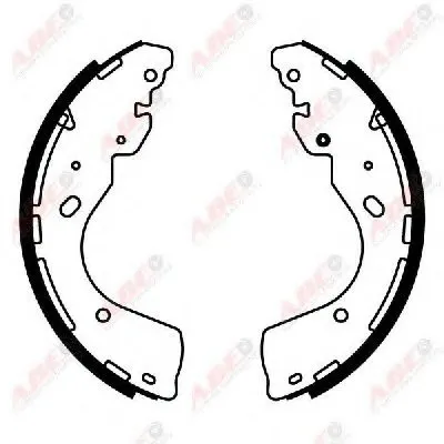 Комплект тормозных колодок ABE купить