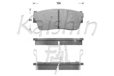Комплект тормозных колодок, дисковый тормоз KAISHIN купить