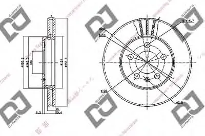 Тормозной диск DJ PARTS купить