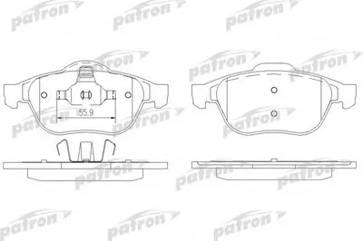 Комплект тормозных колодок, дисковый тормоз PATRON купить