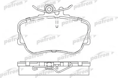 Комплект тормозных колодок, дисковый тормоз PATRON купить