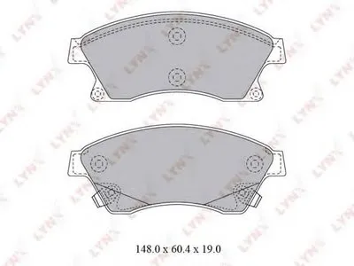 Комплект тормозных колодок, дисковый тормоз LYNXauto купить