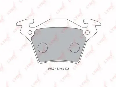 Комплект тормозных колодок, дисковый тормоз LYNXauto купить