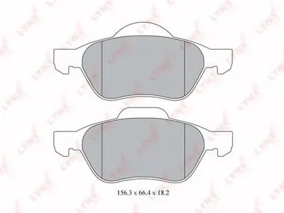 Комплект тормозных колодок, дисковый тормоз LYNXauto купить