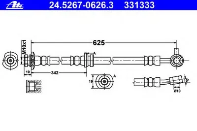 Тормозной шланг ATE купить