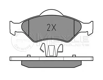 Комплект тормозных колодок, дисковый тормоз PLATINUM PAD MEYLE купить