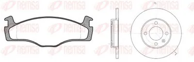 Комплект тормозов, дисковый тормозной механизм Twin Kit REMSA купить