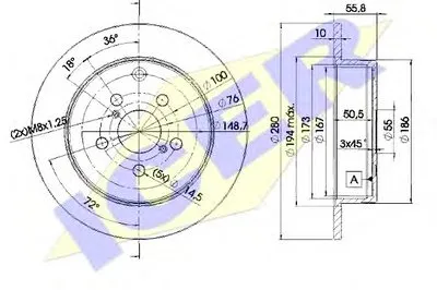 Тормозной диск ICER купить