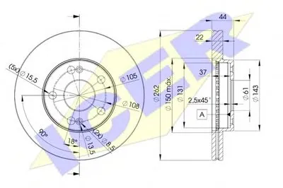 Тормозной диск ICER купить