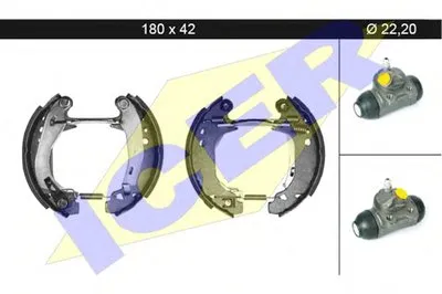 Комплект тормозных колодок ICER купить