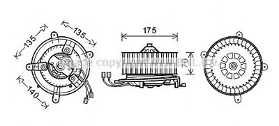 Электродвигатель, вентиляция салона AVA QUALITY COOLING купить