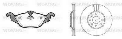 Комплект тормозов, дисковый тормозной механизм WOKING купить