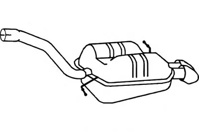 Глушитель выхлопных газов конечный FENNO купить