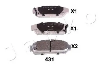 Комплект тормозных колодок, дисковый тормоз JAPKO купить