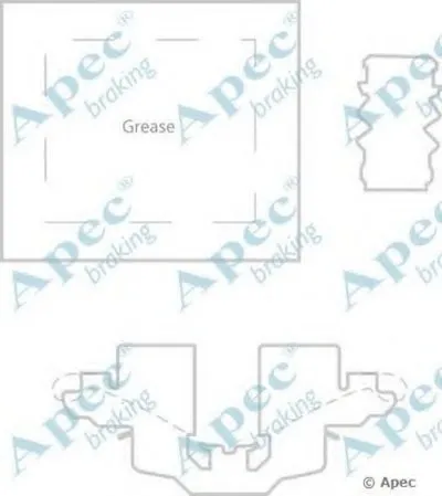 Комплектующие, тормозные колодки APEC braking купить