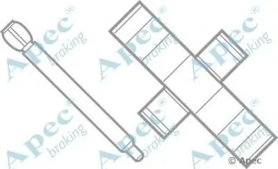 Комплектующие, тормозные колодки APEC braking купить