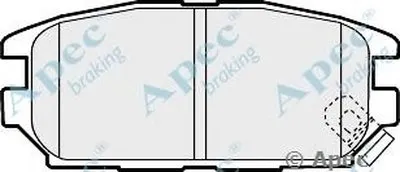 Комплект тормозных колодок, дисковый тормоз APEC braking купить