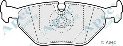 Комплект тормозных колодок, дисковый тормоз APEC braking купить