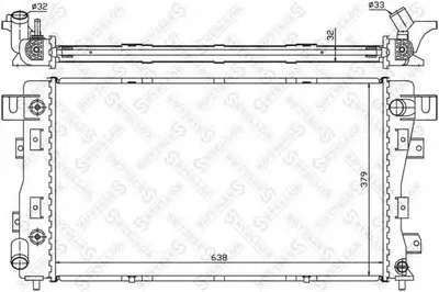 Радиатор, охлаждение двигателя STELLOX купить