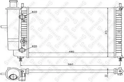 Радиатор, охлаждение двигателя STELLOX купить