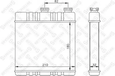 Теплообменник, отопление салона STELLOX купить