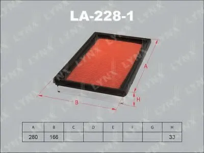 Воздушный фильтр LYNXauto купить