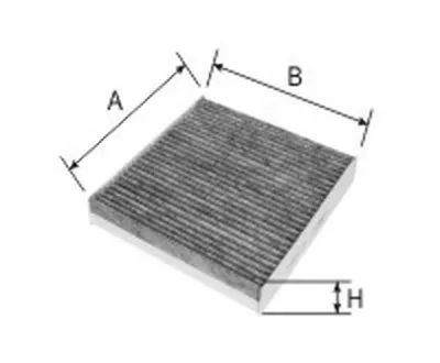 Фильтр, воздух во внутренном пространстве Cabin filter (Charcoal) for CITROEN/MITSUBISHI/PEUGEOT GOODWILL купить