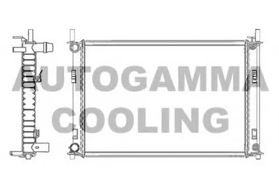 Радиатор, охлаждение двигателя AUTOGAMMA купить