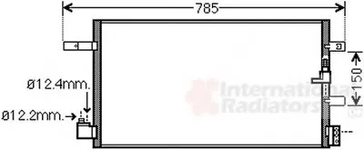 Конденсатор, кондиционер VAN WEZEL купить