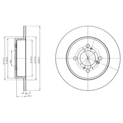Тормозной диск DELPHI купить