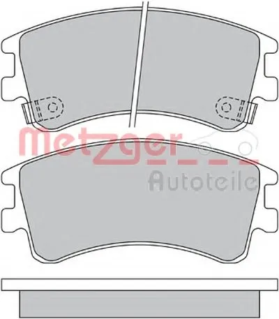 Комплект тормозных колодок, дисковый тормоз METZGER купить