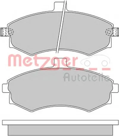 Комплект тормозных колодок, дисковый тормоз METZGER купить