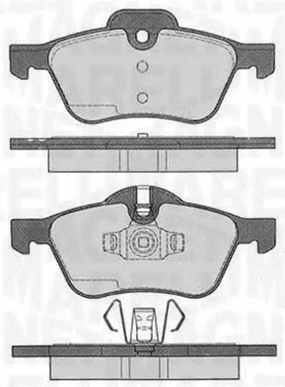 Комплект тормозных колодок, дисковый тормоз MAGNETI MARELLI купить